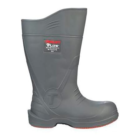 Tingley Unisex Rubber Boots, Composite Toe, 15" Height, Gray, 5 28259.05
